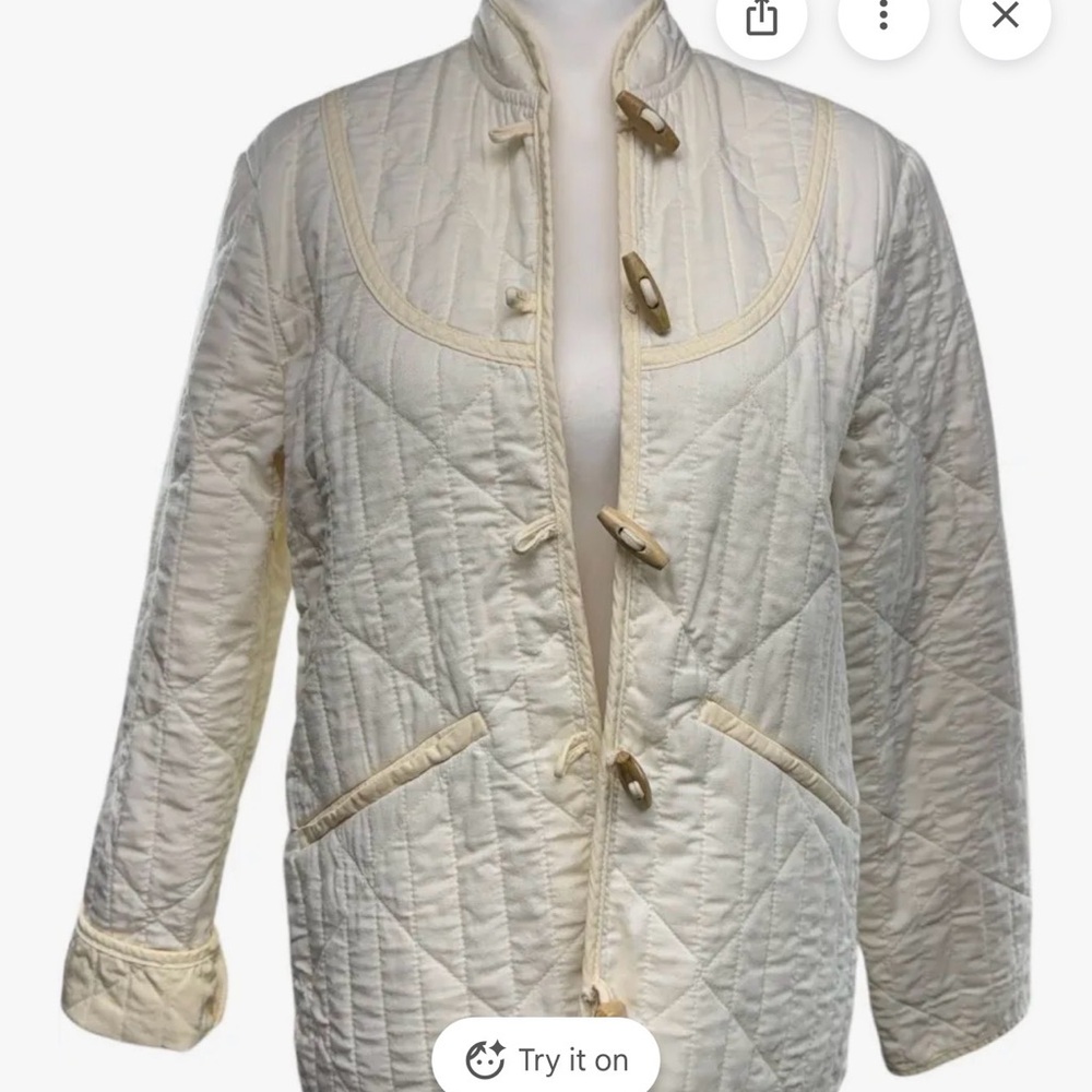Doen Cream Quilted Utility Jacket - Picture 2 of 8